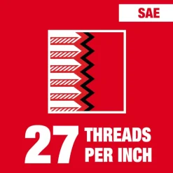 Milwaukee 1/8"-27 NPT 1-Inch Hex Threading Die 49-57-5389