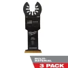 Milwaukee 1-3/8" Open-Lok Titanium Enhanced Bi-Metal Universal Fit Multi-Material Blades (3 Pack) 49-25-1233