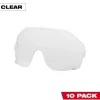 Milwaukee 10 Pack Clear Eye Visor Replacement Lenses 48-73-1451