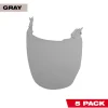 Milwaukee 5 Pack Gray Face Shield Replacement Lenses (No-brim Helmet Only Mount) 48-73-1446