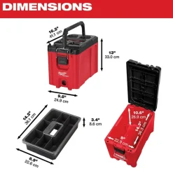 Milwaukee PACKOUT Compact Tool Box (Ammo Style) 48-22-8422