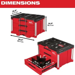 Milwaukee Packout 3-Drawer Tool Box 48-22-8443