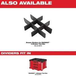 Milwaukee Packout 3-Drawer Tool Box 48-22-8443