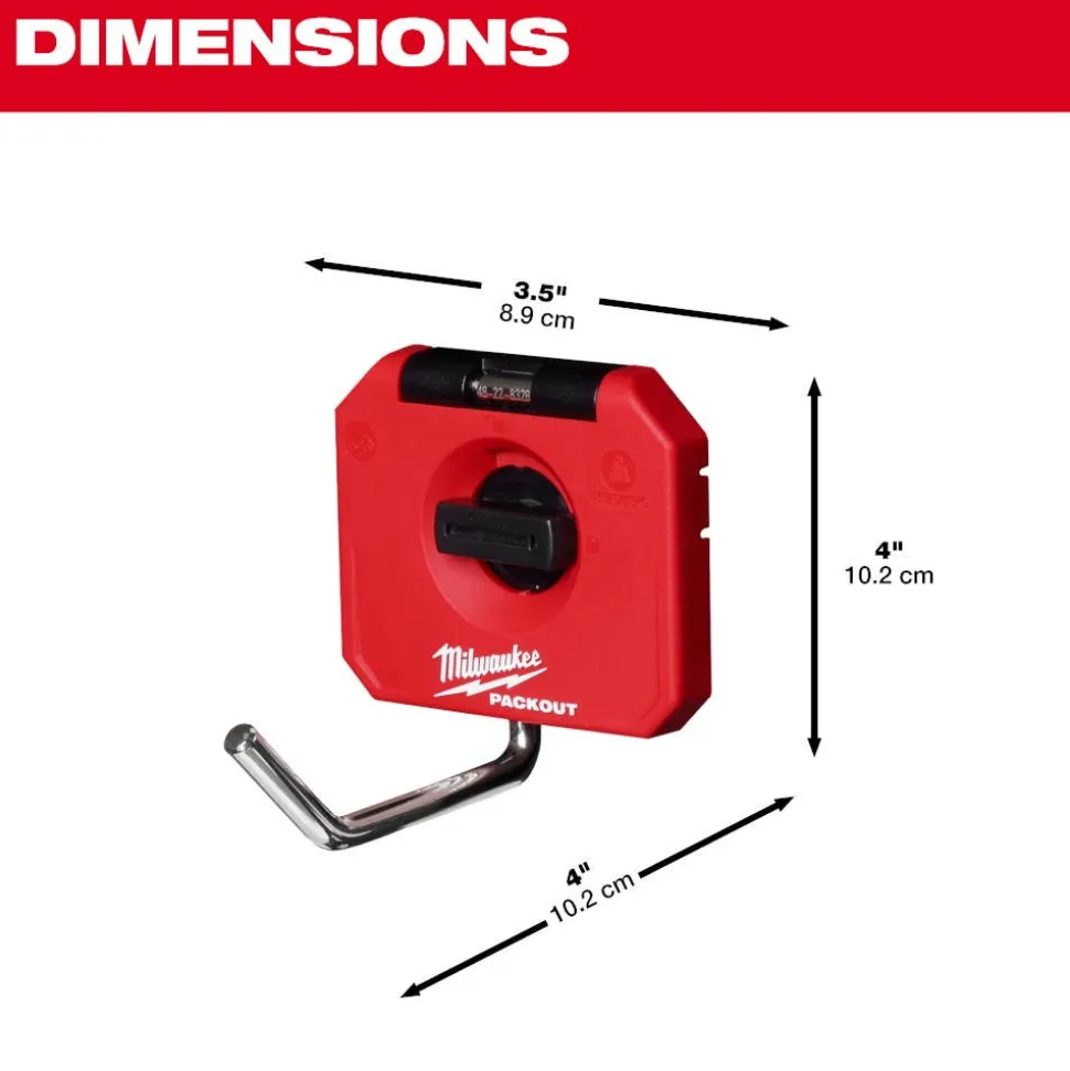 Milwaukee PACKOUT 4" Single Straight Hook 48-22-8328