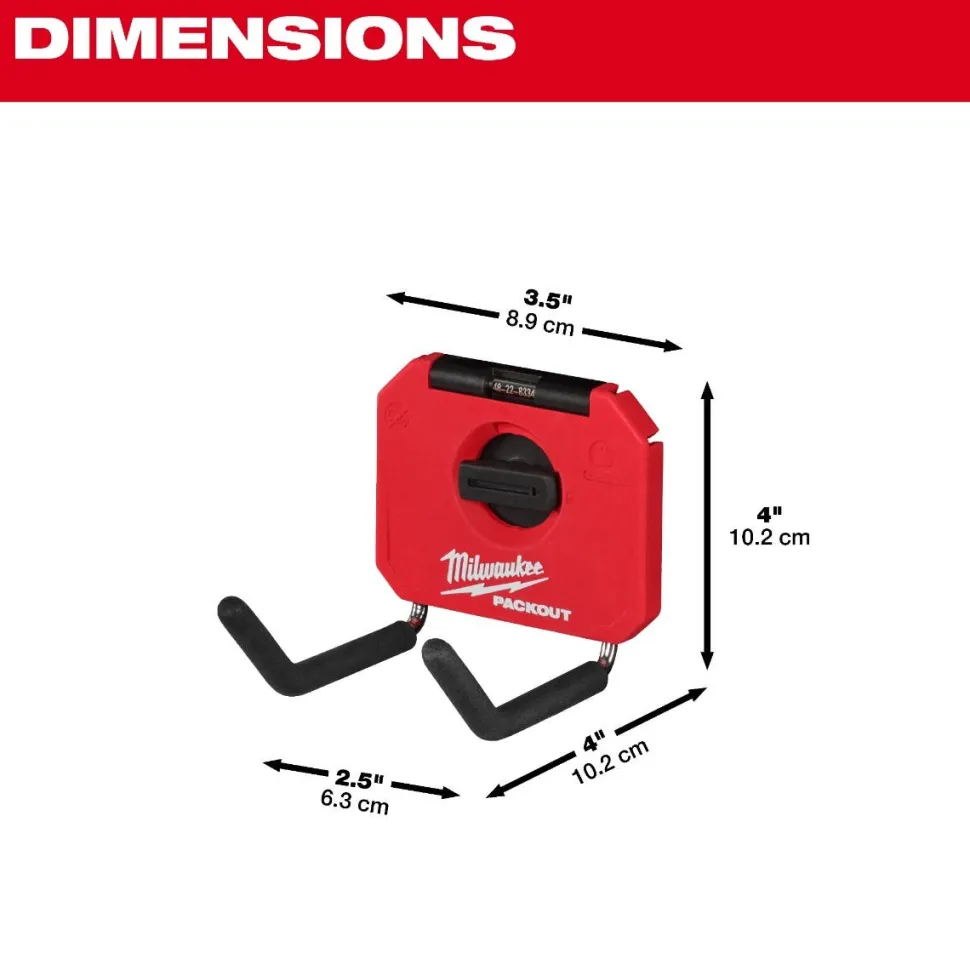 Milwaukee PACKOUT 4" Straight Hook 48-22-8334