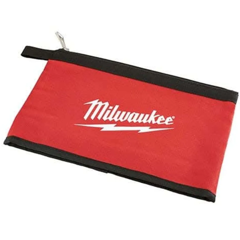 Milwaukee PACKOUT 15" Structured Bag, 3pc. Multi-Size Pouches, & Zippered Pouch Bundle