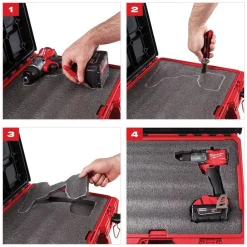 Milwaukee PACKOUT Tool Case with Customizable Foam Insert 48-22-8450