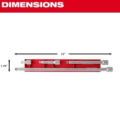 Milwaukee 4pc 3/8