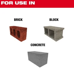 Milwaukee 7PC. SHOCKWAVE Impact Duty Carbide Hammer Drill Bit Concrete Screw Install Set 48-20-9097