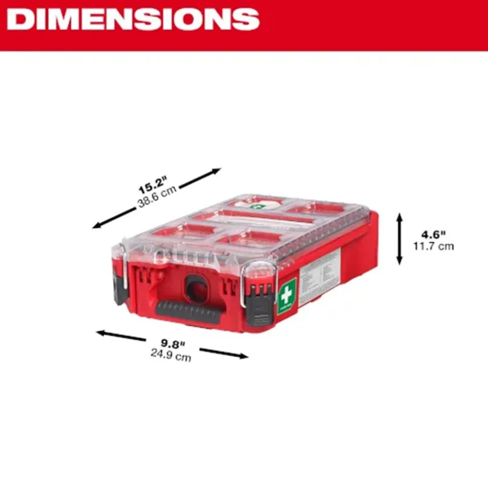 Milwaukee 79 Piece Class A Type III PACKOUT First Aid Kit 48-73-8435C
