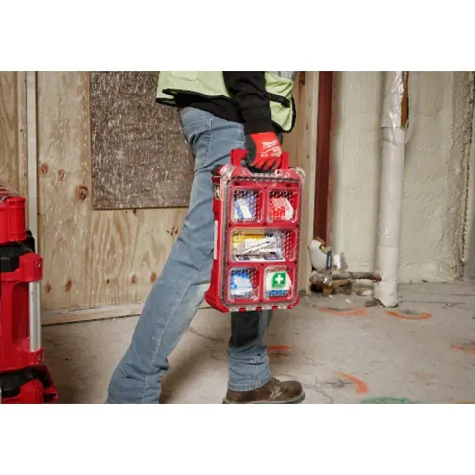 Milwaukee 79 Piece Class A Type III PACKOUT First Aid Kit 48-73-8435C