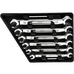 Milwaukee 6 Piece Double End Flare Nut Wrench Set - Metric 48-22-9471