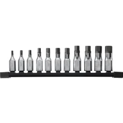 Milwaukee 11 Piece 3/8" Drive Hex Bit Socket Set - Metric 48-22-9543