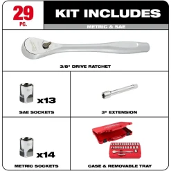 Milwaukee 29 Piece 3/8