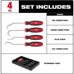 Milwaukee 4 Piece Hose Pick Set 48-22-9217