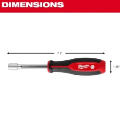 Milwaukee 4 Piece SAE HollowCore Magnetic Nut Driver Set 48-22-2544