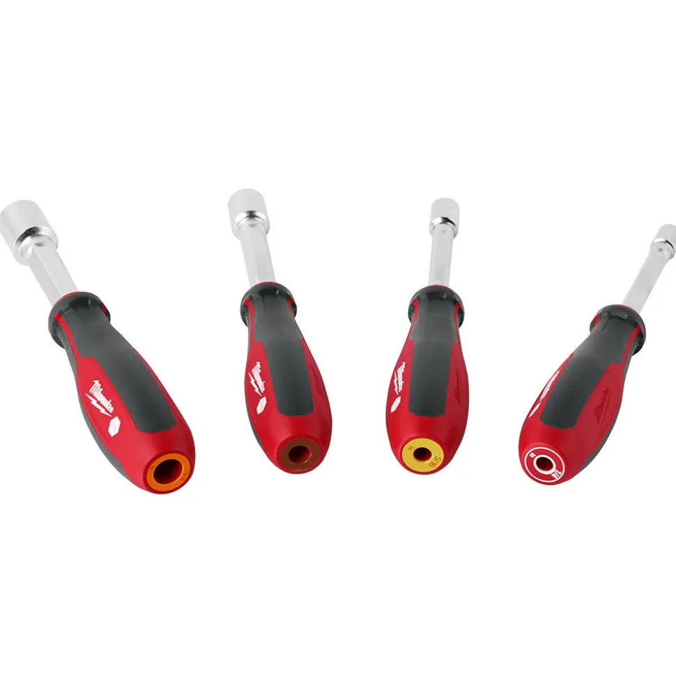 Milwaukee 4 Piece SAE HollowCore Magnetic Nut Driver Set 48-22-2544