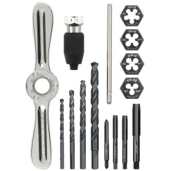 Milwaukee 15 Piece SAE Tap and Die Set with Hex-LOK 2-in-1 Handle 49-22-5602