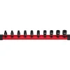 Milwaukee 10 Piece Shockwave Impact Duty 1/4" Drive SAE Standard Socket Set 49-66-7000