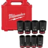 Milwaukee 8 Piece Shockwave Impact Duty 3/4" Drive SAE Deep 6 Point Socket Set 49-66-7018