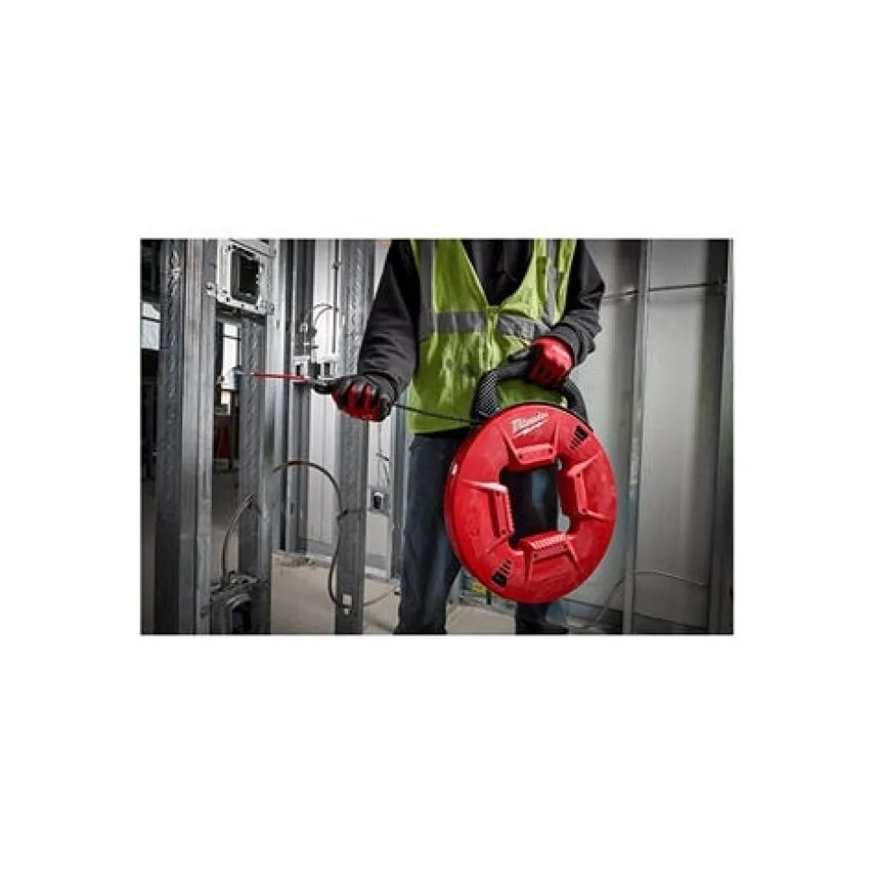 Milwaukee 50' Poly Fish Tape (Flexible Metal Leader) 48-22-4192