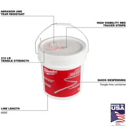 Milwaukee 6500' Poly Pull Line 48-22-4139