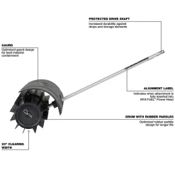 Milwaukee QUIK-LOK Rubber Broom Attachment 49-16-2740