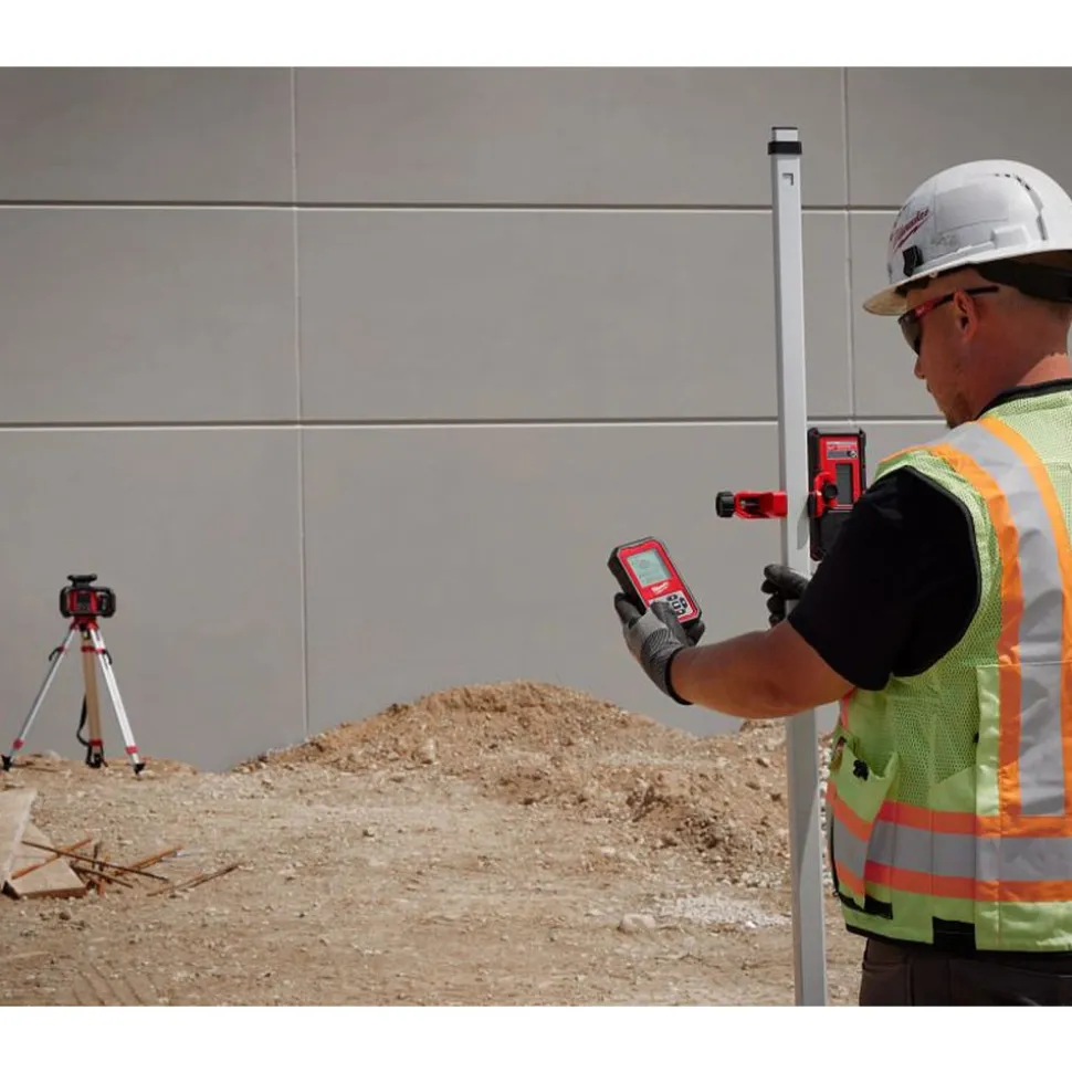 Milwaukee Red Exterior Dual Slope Rotary Laser Receiver 3714