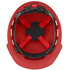 Milwaukee Red Front Brim Vented Type 1 Class C Hard Hat w/ 4pt Ratcheting Suspension 48-73-1208