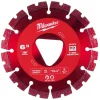Milwaukee Red 6" x .100" Diamond Blade for Green Concrete (Medium-Hard) 49-93-7263