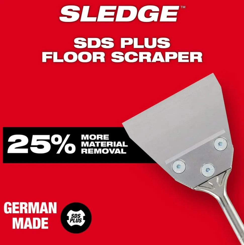 Milwaukee SDS PLUS SLEDGE Floor Scraper 5" X 10" 48-62-6046