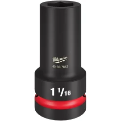 Milwaukee SHOCKWAVE Impact Duty 1" Drive 1-1/16" Thin Wall Extra Deep 6 Point Socket 49-66-7842