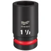 Milwaukee SHOCKWAVE Impact Duty 1" Drive 1-1/2" Deep 6 Point Socket 49-66-6512