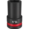 Milwaukee Shockwave Impact Duty 1" Drive 1-1/8" Deep 6 Point Socket 49-66-6506