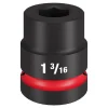 Milwaukee SHOCKWAVE Impact Duty 1" Drive 1-3/16" Standard 6 Point Socket 49-66-6551
