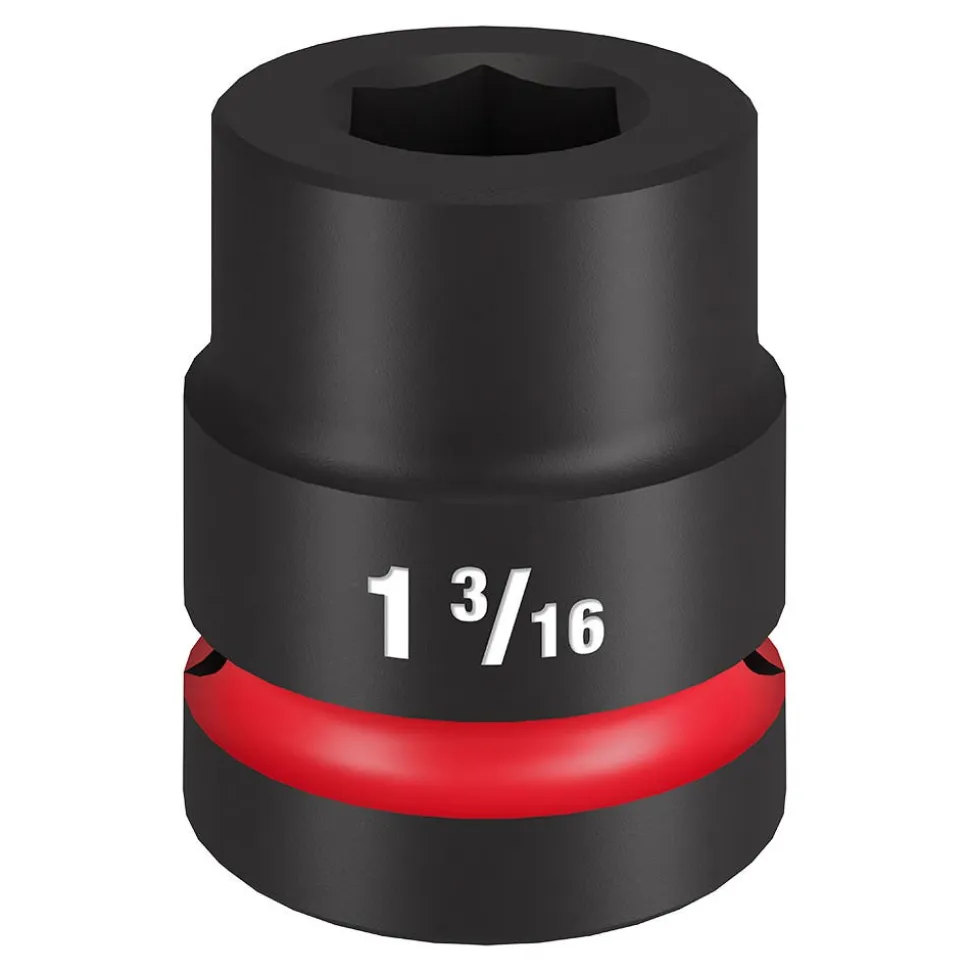 Milwaukee SHOCKWAVE Impact Duty 1" Drive 1-3/16" Standard 6 Point Socket 49-66-6551