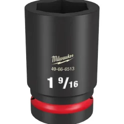 Milwaukee Shockwave Impact Duty 1" Drive 1-9/16" Deep 6 Point Socket 49-66-6513