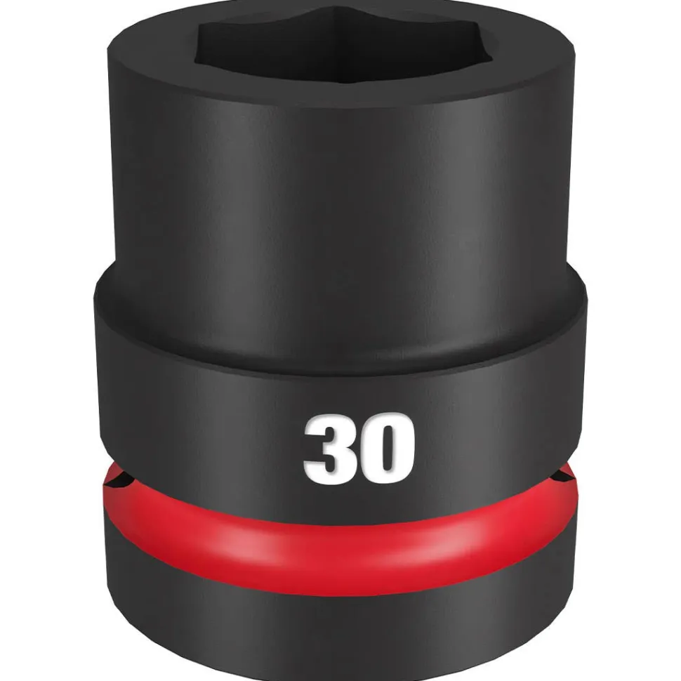 Milwaukee Shockwave Impact Duty 1" Drive 30mm Standard 6 Point Socket 49-66-6595