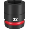 Milwaukee Shockwave Impact Duty 1" Drive 32mm Standard 6 Point Socket 49-66-6597