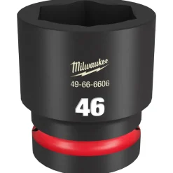 Milwaukee Shockwave Impact Duty 1" Drive 46mm Standard 6 Point Socket 49-66-6606