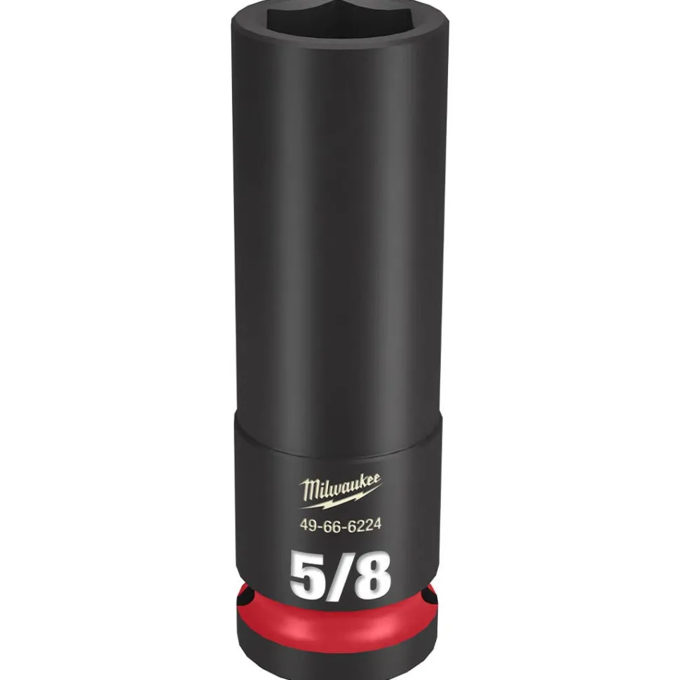 Milwaukee Shockwave Impact Duty 1/2" Drive 5/8" Deep 6 Point Socket 49-66-6224
