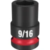 Milwaukee Shockwave Impact Duty 1/2" Drive 9/16" Standard 6 Point Socket 49-66-6203