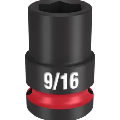 Milwaukee Shockwave Impact Duty 1/2" Drive 9/16" Standard 6 Point Socket 49-66-6203