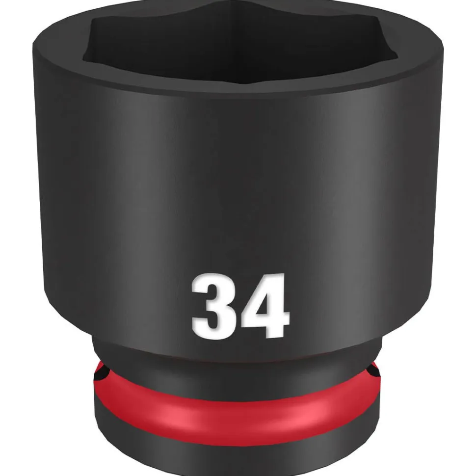 Milwaukee Shockwave Impact Duty 3/4" Drive 1-11/16" Standard 6 Point Socket 49-66-6318