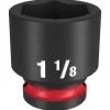 Milwaukee Shockwave Impact Duty 1/2" Drive 11/16" Deep 6 Point Socket 49-66-6225