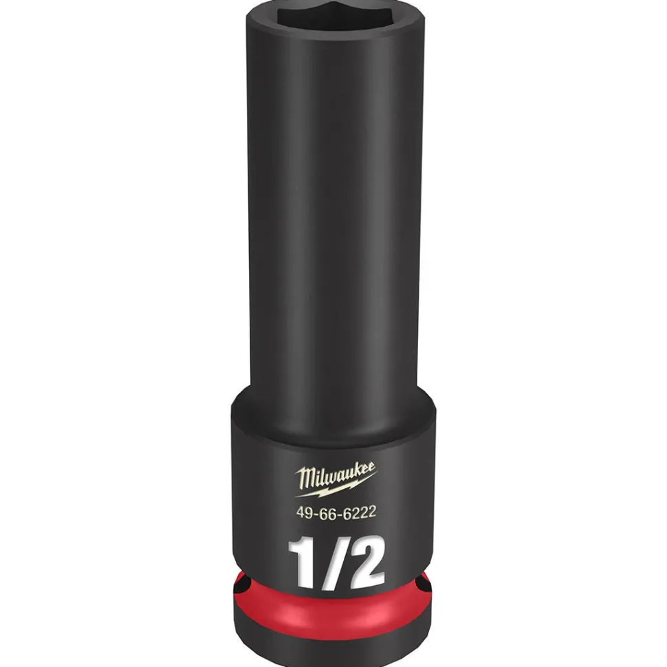 Milwaukee Shockwave Impact Duty 1/2" Drive 23mm Deep 6 Point Socket 49-66-6284