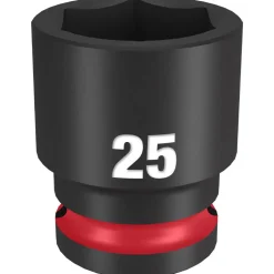 Milwaukee Shockwave Impact Duty 1/2" Drive 25mm Standard 6 Point Socket 49-66-6257