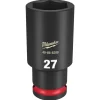 Milwaukee Shockwave Impact Duty 1/2" Drive 27mm Deep 6 Point Socket 49-66-6288