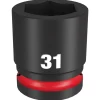 Milwaukee Shockwave Impact Duty 3/4" Drive 31mm Standard 6 Point Socket 49-66-6369