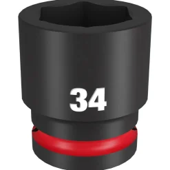 Milwaukee Shockwave Impact Duty 3/4" Drive 34mm Standard 6 Point Socket 49-66-6372